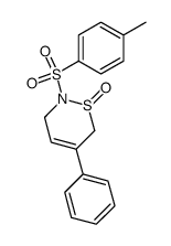 5-phenyl-2-(toluene-4-sulfonyl)-3,6-dihydro-2H-[1,2]thiazine 1-oxide Structure