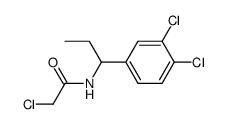 2-chloro-N-[1-(3,4-dichloro-phenyl)-propyl]-acetamide Structure