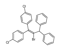 4,4'-(2-bromo-3,3-diphenylprop-1-ene-1,1-diyl)bis(chlorobenzene) Structure