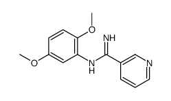 N'-(2,5-dimethoxyphenyl)pyridine-3-carboximidamide结构式