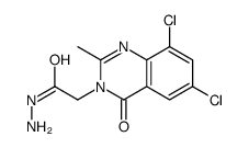 2-(6,8-dichloro-2-methyl-4-oxoquinazolin-3-yl)acetohydrazide Structure