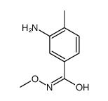 3-氨基-N-甲氧基-4-甲基苯甲酰胺结构式