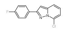 7-chloro-2-(4-fluorophenyl)pyrazolo[1,5-a]pyridine Structure