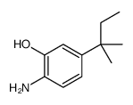 2-amino-5-(2-methylbutan-2-yl)phenol Structure