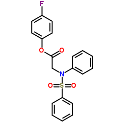 4-Fluorophenyl N-phenyl-N-(phenylsulfonyl)glycinate结构式