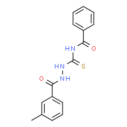 N-{[2-(3-methylbenzoyl)hydrazino]carbonothioyl}benzamide structure