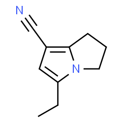 1H-Pyrrolizine-7-carbonitrile,5-ethyl-2,3-dihydro-(9CI) structure