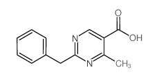 2-Benzyl-4-methylpyrimidine-5-carboxylic acid结构式