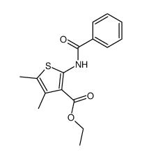 ethyl 2-benzamido-4,5-dimethylthiophene-3-carboxylate结构式