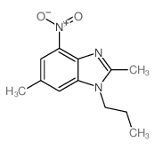 2,6-dimethyl-4-nitro-1-propyl-benzoimidazole结构式