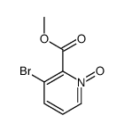 methyl 3-bromo-1-oxidopyridin-1-ium-2-carboxylate结构式