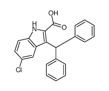 3-benzhydryl-5-chloro-1H-indole-2-carboxylic acid结构式