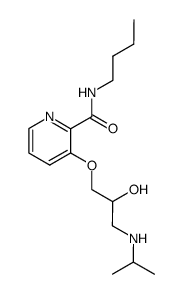 3-(2-Hydroxy-3-isopropylamino-propoxy)-pyridine-2-carboxylic acid butylamide Structure