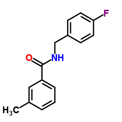 N-(4-Fluorobenzyl)-3-methylbenzamide structure