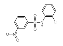 Benzenesulfonamide,N-(2-chlorophenyl)-3-nitro- structure