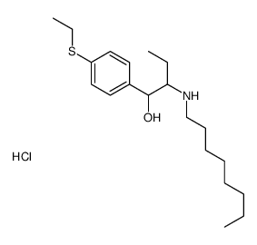 1-(4-ethylsulfanylphenyl)-2-(octylamino)butan-1-ol,hydrochloride结构式