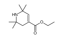 1,2,3,6-Tetrahydro-2,2,6,6-tetramethyl-4-pyridinecarboxylic acid ethyl ester结构式