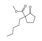 2-n-pentyl-2-carbomethoxy-1-cyclopentanone Structure