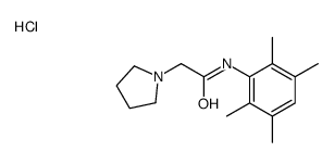 1-Pyrrolidineacetamide, N-(2,3,5,6-tetramethylphenyl)-, monohydrochlor ide picture