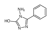 4-amino-3-phenyl-1H-1,2,4-triazol-5-one结构式