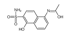 N-(5-hydroxy-6-sulfamoylnaphthalen-1-yl)acetamide结构式