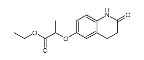 2-(2-oxo-1,2,3,4-tetrahydro-quinolin-6-yloxy)-propionic acid ethyl ester Structure