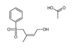 acetic acid,4-(benzenesulfonyl)-3-methylbut-2-en-1-ol结构式