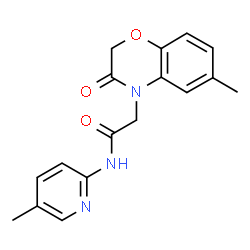 4H-1,4-Benzoxazine-4-acetamide,2,3-dihydro-6-methyl-N-(5-methyl-2-pyridinyl)-3-oxo-(9CI)结构式