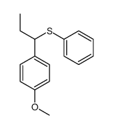 1-Methoxy-4-[1-(phenylthio)propyl]benzene structure