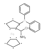 (R)-1-[(S)-1-氨基乙基]-2-(二苯基膦)二茂铁结构式