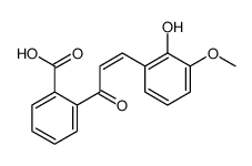 2-[3-(2-hydroxy-3-methoxyphenyl)prop-2-enoyl]benzoic acid结构式