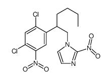 1-[2-(2,4-dichloro-5-nitrophenyl)hexyl]-2-nitroimidazole Structure