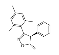 5t-methyl-4r-phenyl-3-(2,4,6-trimethyl-phenyl)-4,5-dihydro-isoxazole结构式