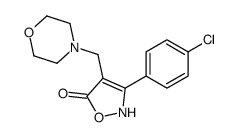 3-(4-chlorophenyl)-4-(morpholin-4-ylmethyl)-2H-1,2-oxazol-5-one Structure