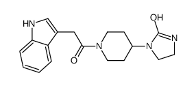 1-[1-[2-(1H-indol-3-yl)acetyl]piperidin-4-yl]imidazolidin-2-one Structure