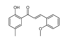 1-(2-hydroxy-5-methylphenyl)-3-(2-methoxyphenyl)prop-2-en-1-one结构式