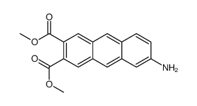 dimethyl 6-aminoanthracene-2,3-dicarboxylate Structure