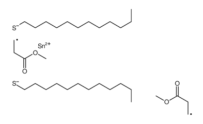 methyl 3-[bis(dodecylsulfanyl)-(3-methoxy-3-oxopropyl)stannyl]propanoate结构式