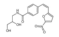 N-(2,3-dihydroxypropyl)-4-[2-(5-nitrofuran-2-yl)ethenyl]benzamide Structure