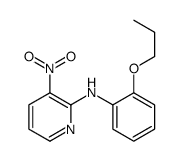 3-nitro-N-(2-propoxyphenyl)pyridin-2-amine结构式