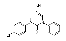 3-(4-chlorophenyl)-1-methanehydrazonoyl-1-phenylthiourea Structure