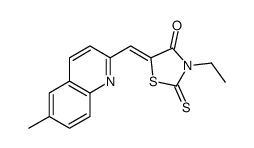 3-ethyl-5-[(6-methylquinolin-2-yl)methylidene]-2-sulfanylidene-1,3-thiazolidin-4-one Structure