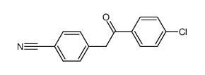 4-[2-(4-chlorophenyl)-2-oxoethyl]benzonitrile Structure