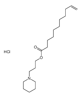 3-piperidin-1-ylpropyl undec-10-enoate,hydrochloride Structure
