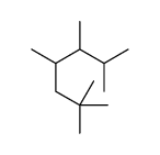 2,2,4,5,6-pentamethylheptane Structure