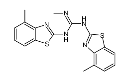 2-methyl-1,3-bis(4-methyl-1,3-benzothiazol-2-yl)guanidine结构式