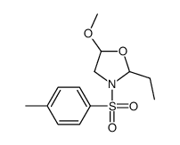 2-ethyl-5-methoxy-3-(4-methylphenyl)sulfonyl-1,3-oxazolidine结构式