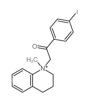 1-(4-iodophenyl)-2-(1-methyl-3,4-dihydro-2H-quinolin-1-yl)ethanone structure