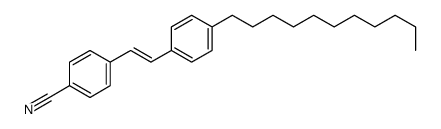 4-[2-(4-undecylphenyl)ethenyl]benzonitrile Structure