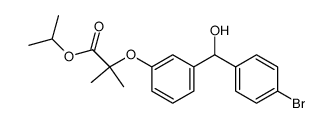 2-{3-[(4-Bromo-phenyl)-hydroxy-methyl]-phenoxy}-2-methyl-propionic acid isopropyl ester Structure